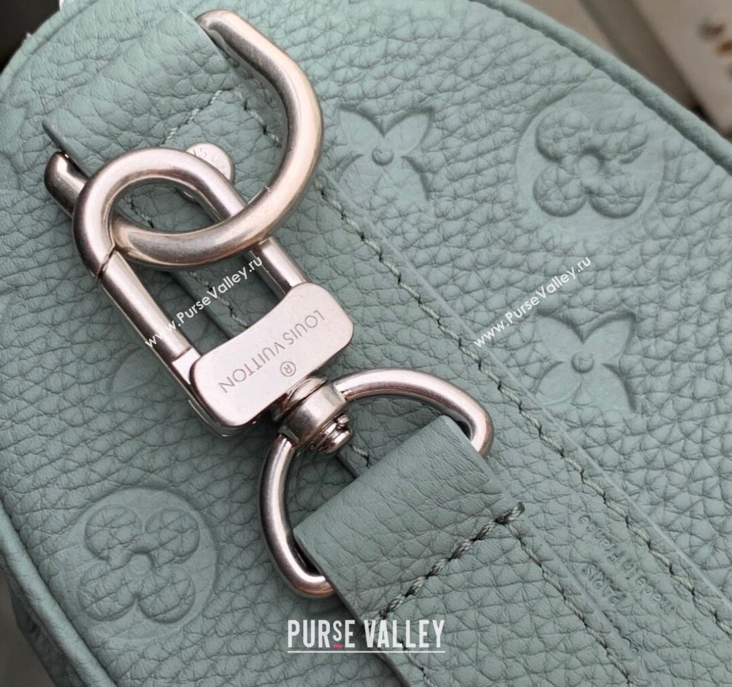 Louis Vuitton Mens Keepall Bandouliere 25 Bag in Monogram Leather Misty Lake Green 2025 M13866 (KI-250524035)