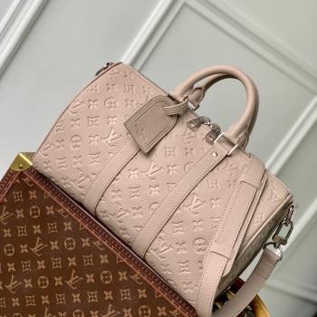 Louis Vuitton Mens Keepall Bandouliere 35 Bag in Monogram Leather M13865 Beige 2025 (KI-250524036)