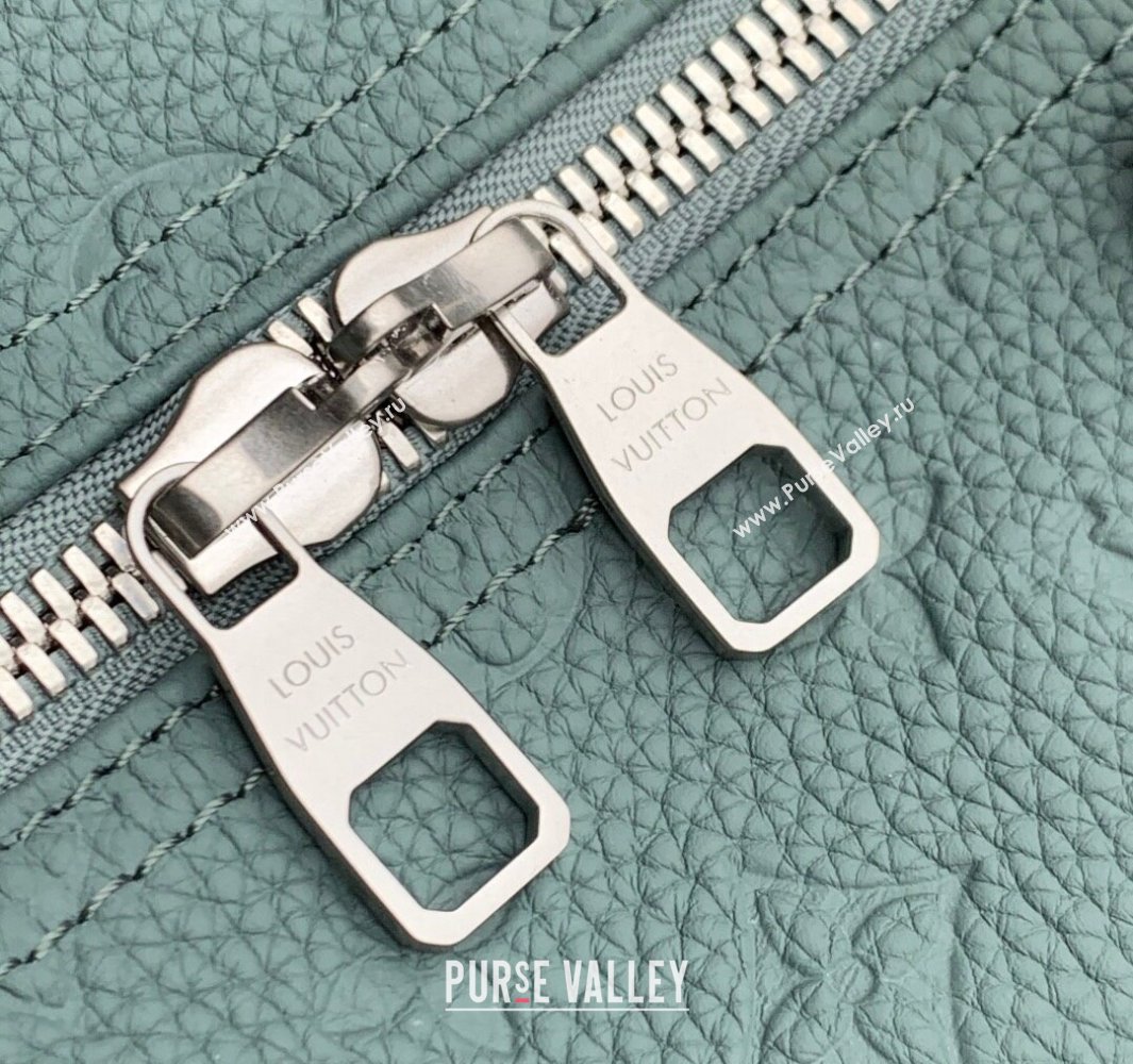 Louis Vuitton Mens Keepall Bandouliere 35 Bag in Monogram Leather M13865 Misty Lake Green 2025 (KI-250524037)