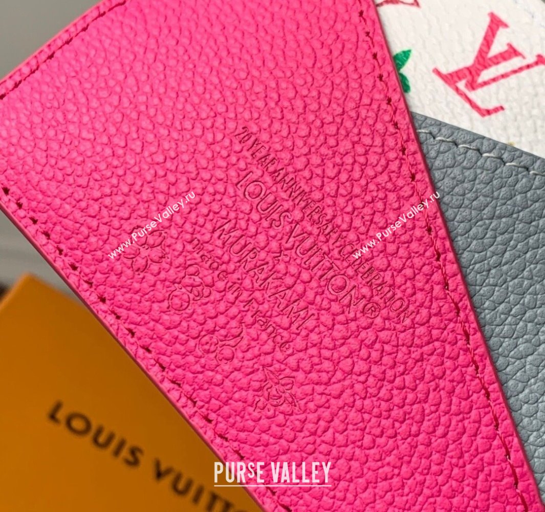 Louis Vuitton LV x TM Criss-Cross Card Holder Wallet M14091 Kawaii Pink/Washed Blue 2025 (KI-250524044)