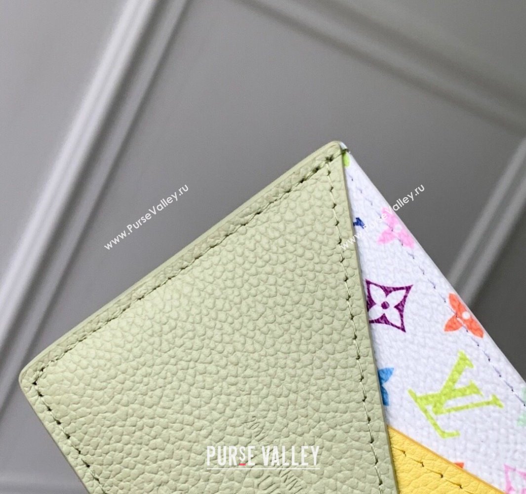 Louis Vuitton LV x TM Criss-Cross Card Holder Wallet M14139 Yellow/Green 2025 (KI-250524045)