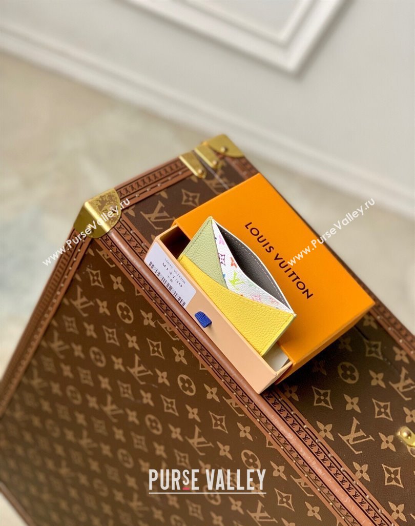 Louis Vuitton LV x TM Criss-Cross Card Holder Wallet M14139 Yellow/Green 2025 (KI-250524045)
