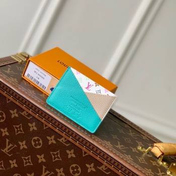 Louis Vuitton LV x TM Criss-Cross Card Holder Wallet M14090 Green/Grey 2025 (KI-250524046)