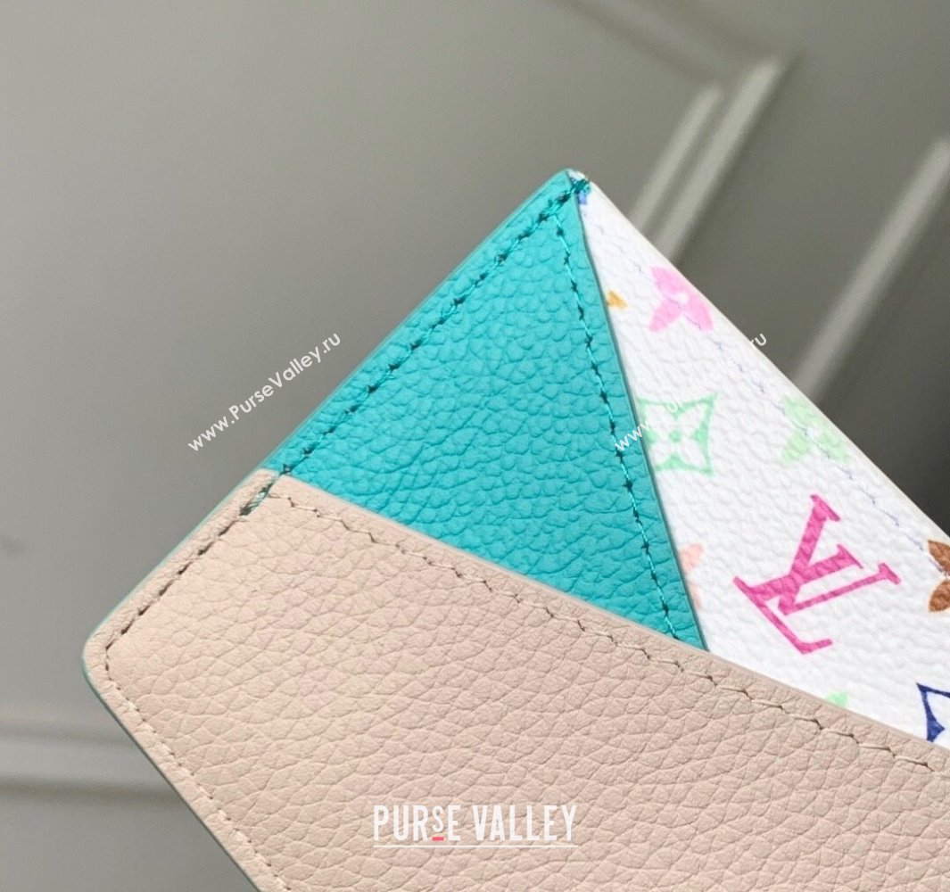 Louis Vuitton LV x TM Criss-Cross Card Holder Wallet M14090 Green/Grey 2025 (KI-250524046)