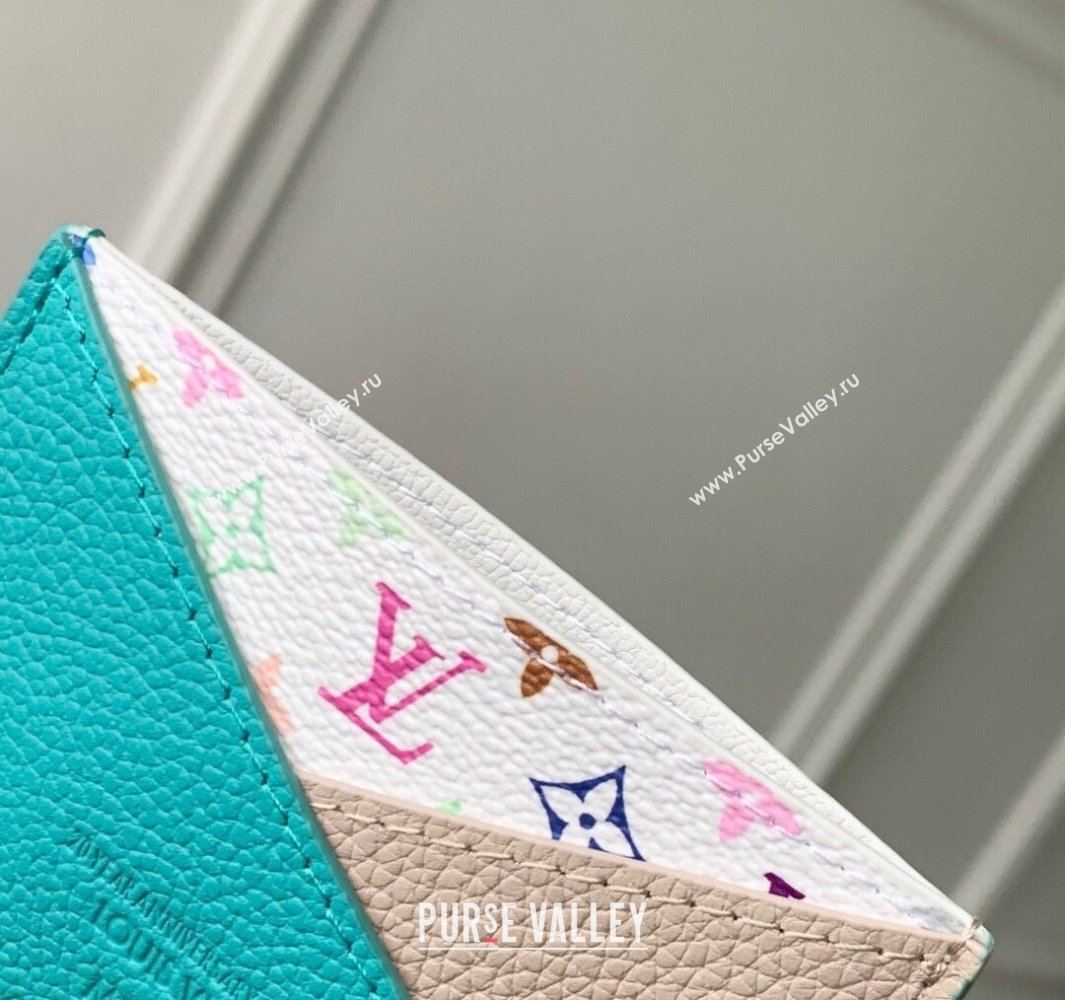 Louis Vuitton LV x TM Criss-Cross Card Holder Wallet M14090 Green/Grey 2025 (KI-250524046)