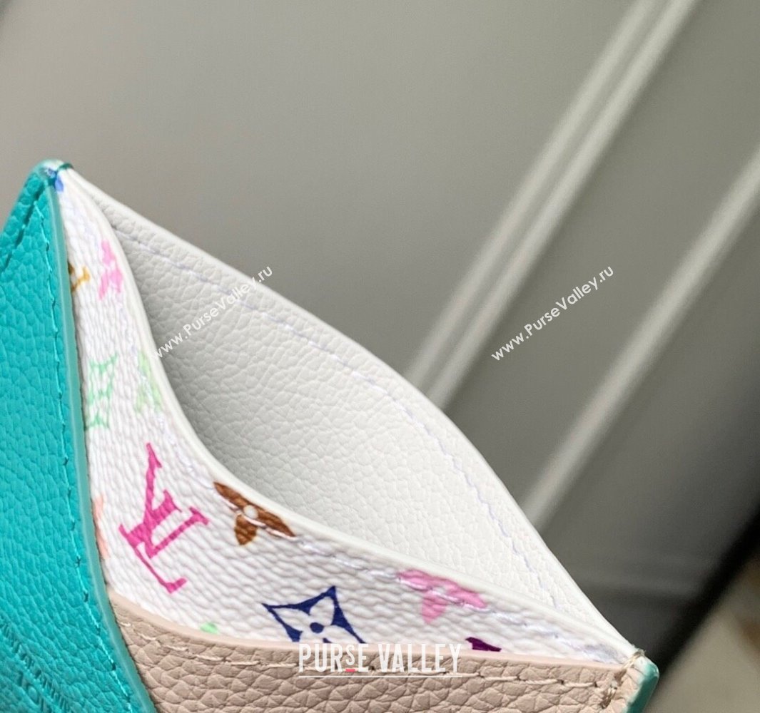 Louis Vuitton LV x TM Criss-Cross Card Holder Wallet M14090 Green/Grey 2025 (KI-250524046)