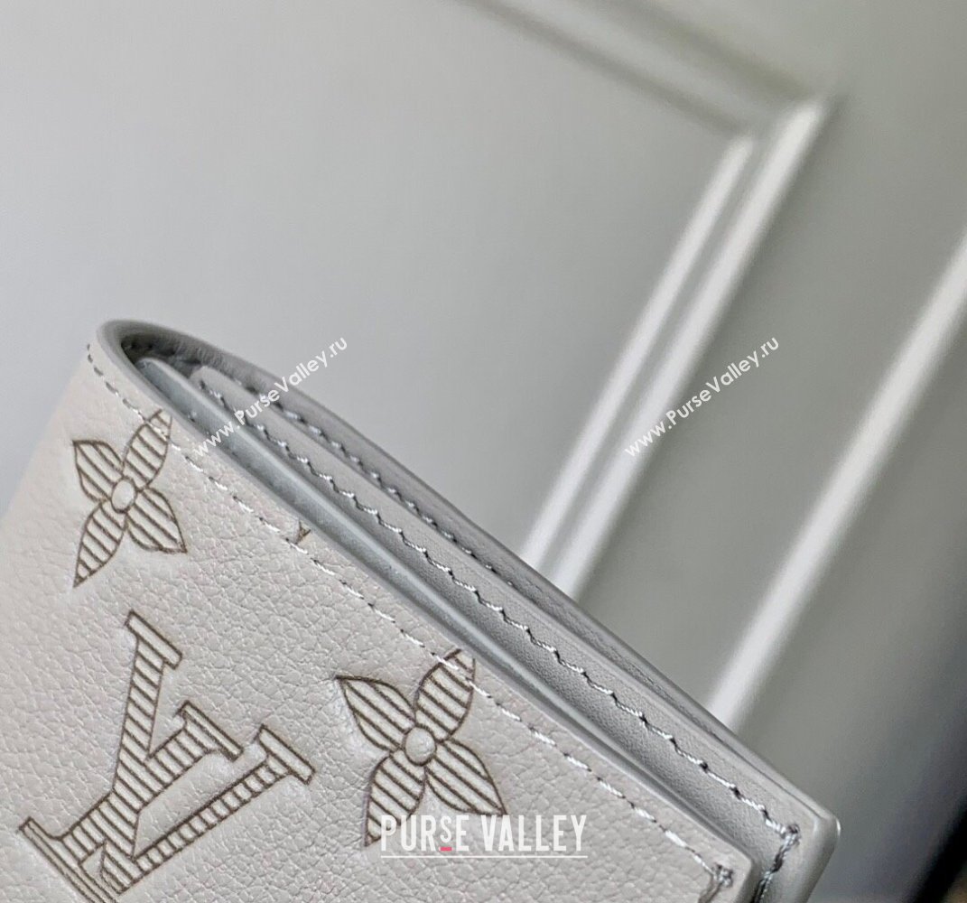 Louis Vuitton Passport Cover in Sand Grey Monogram Shadow Leather M14798 2025 (KI-250523068)