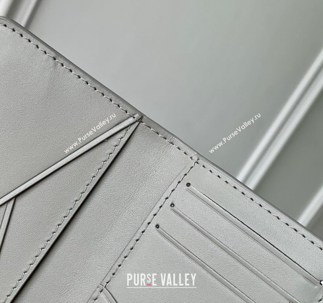 Louis Vuitton Pocket Organizer Wallet in Sand Grey Monogram Shadow Leather M14915 2025 (KI-250523074)