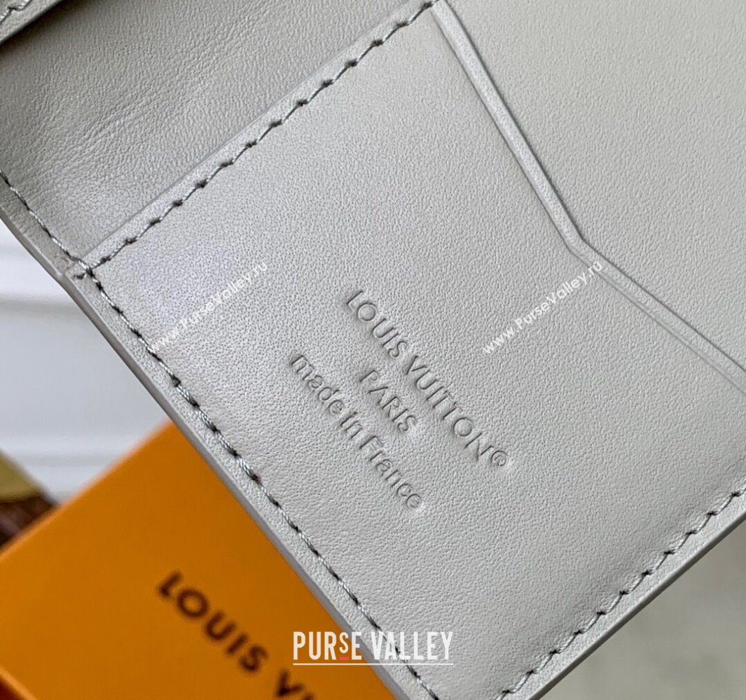 Louis Vuitton Pocket Organizer Wallet in Sand Grey Monogram Shadow Leather M14915 2025 (KI-250523074)