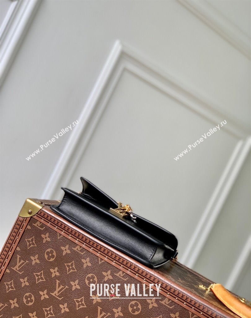Louis Vuitton Wallet On Chain LV Bloom Mini Bag in Calf Leather M14564 Black 2025 (KI-250523096)