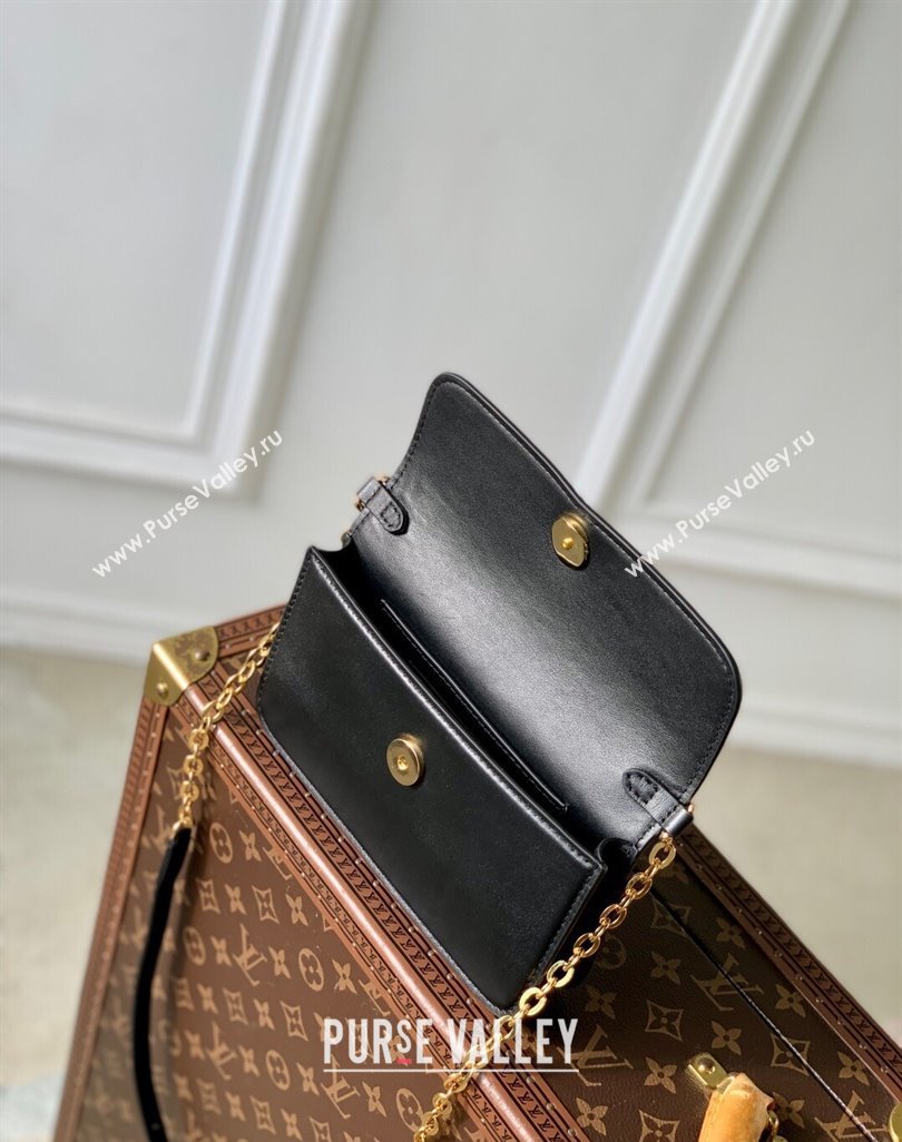 Louis Vuitton Wallet On Chain LV Bloom Mini Bag in Calf Leather M14564 Black 2025 (KI-250523096)
