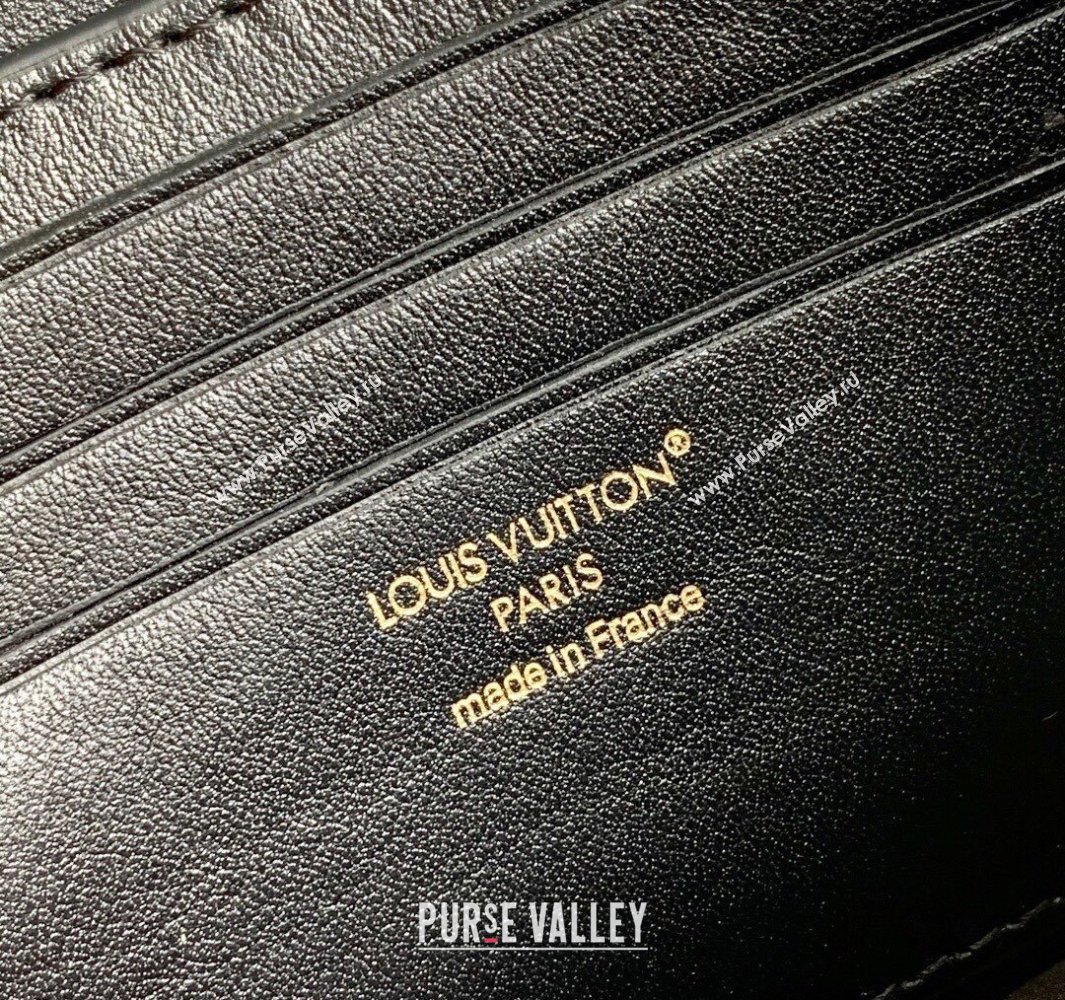 Louis Vuitton Wallet On Chain LV Bloom Mini Bag in Calf Leather M14564 Black 2025 (KI-250523096)
