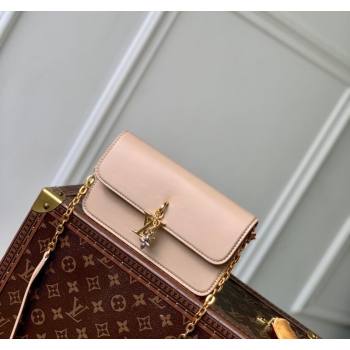 Louis Vuitton Wallet On Chain LV Bloom Mini Bag in Calf Leather M14581 Macchiato Cream Beige 2025 (KI-250523097)