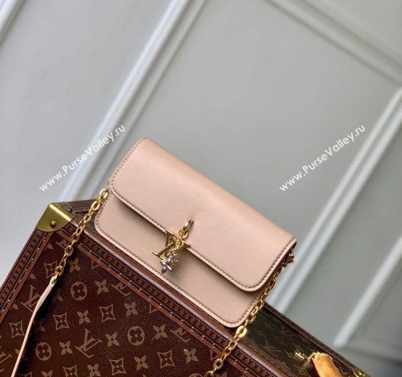 Louis Vuitton Wallet On Chain LV Bloom Mini Bag in Calf Leather M14581 Macchiato Cream Beige 2025 (KI-250523097)