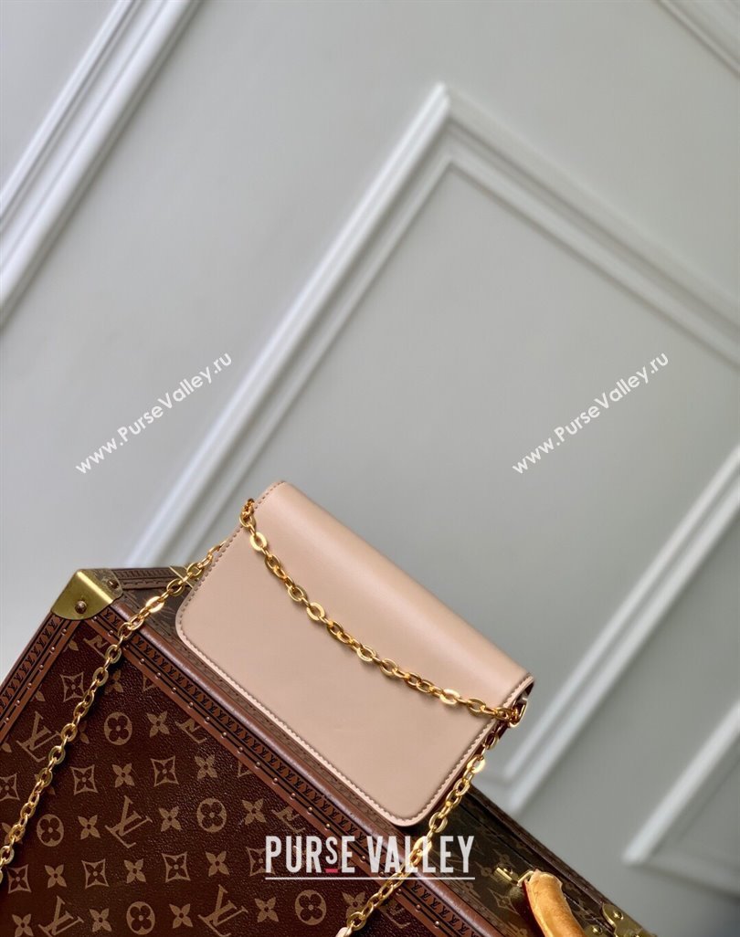 Louis Vuitton Wallet On Chain LV Bloom Mini Bag in Calf Leather M14581 Macchiato Cream Beige 2025 (KI-250523097)