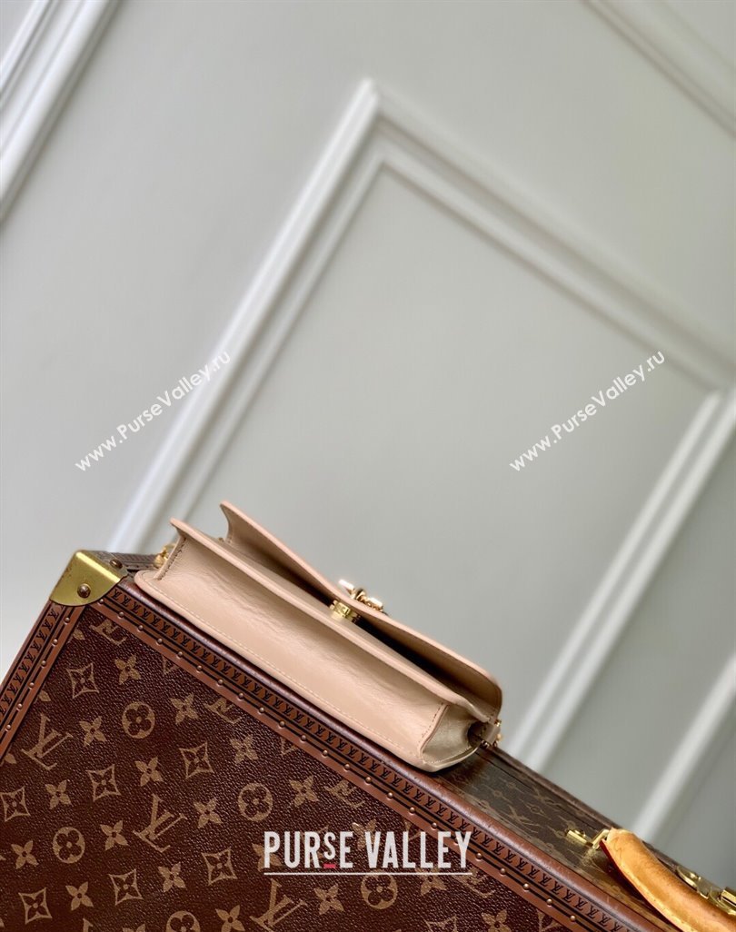 Louis Vuitton Wallet On Chain LV Bloom Mini Bag in Calf Leather M14581 Macchiato Cream Beige 2025 (KI-250523097)