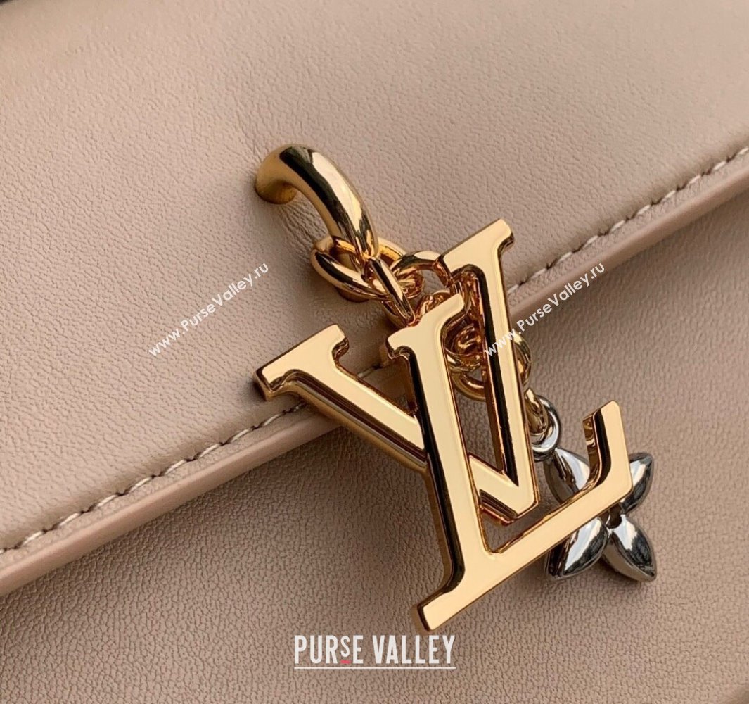 Louis Vuitton Wallet On Chain LV Bloom Mini Bag in Calf Leather M14581 Macchiato Cream Beige 2025 (KI-250523097)