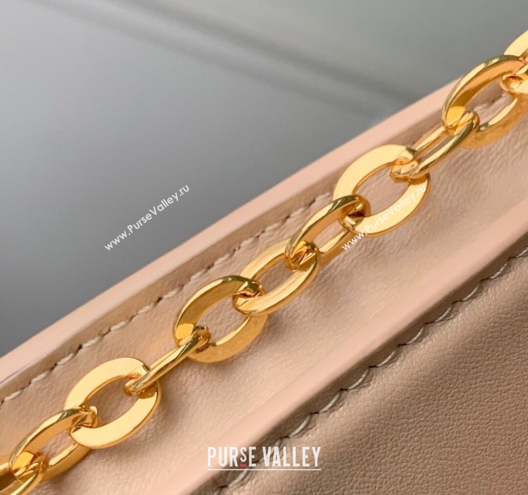 Louis Vuitton Wallet On Chain LV Bloom Mini Bag in Calf Leather M14581 Macchiato Cream Beige 2025 (KI-250523097)