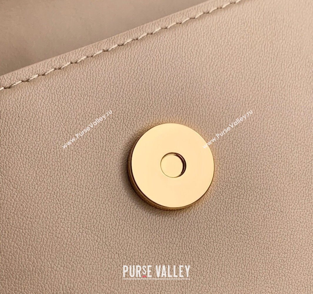 Louis Vuitton Wallet On Chain LV Bloom Mini Bag in Calf Leather M14581 Macchiato Cream Beige 2025 (KI-250523097)