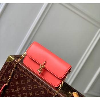 Louis Vuitton Wallet On Chain LV Bloom Mini Bag in Calf Leather M14548 Sweet Coral Pink 2025 (KI-250523098)