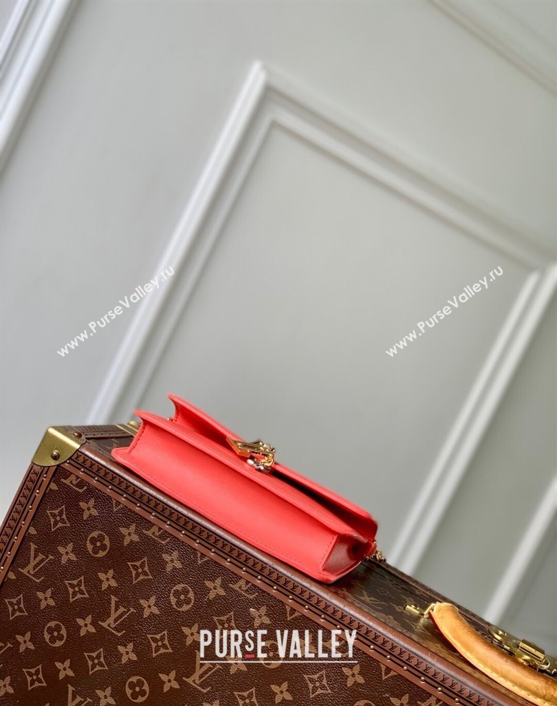 Louis Vuitton Wallet On Chain LV Bloom Mini Bag in Calf Leather M14548 Sweet Coral Pink 2025 (KI-250523098)