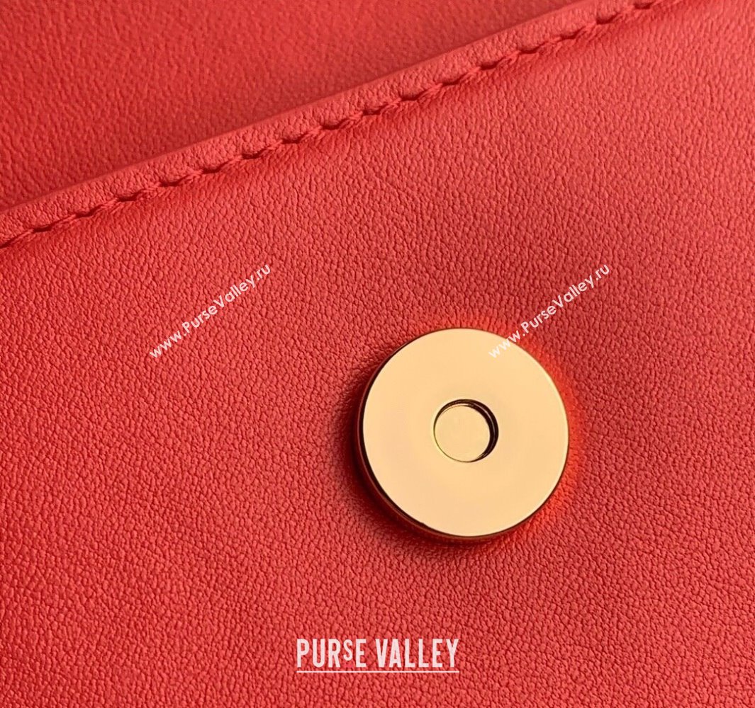 Louis Vuitton Wallet On Chain LV Bloom Mini Bag in Calf Leather M14548 Sweet Coral Pink 2025 (KI-250523098)
