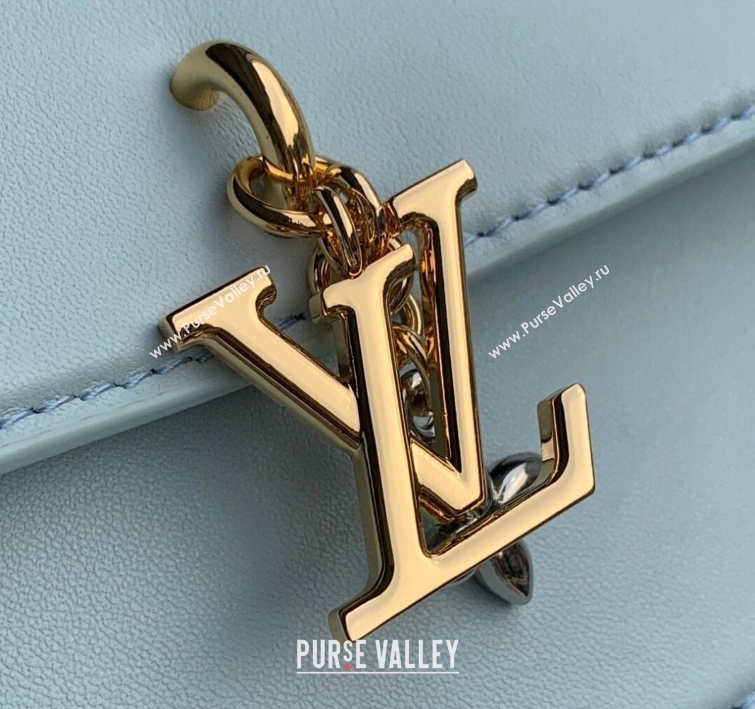 Louis Vuitton Wallet On Chain LV Bloom Mini Bag in Calf Leather M14547 Azure Blue 2025 (KI-250523095)