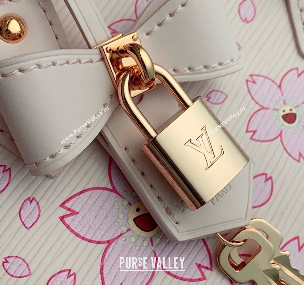 Louis Vuitton LV x TM Alma BB Bag in Pink Epi Leather with Cherry Blossom M13104 2025 (KI-250523005)