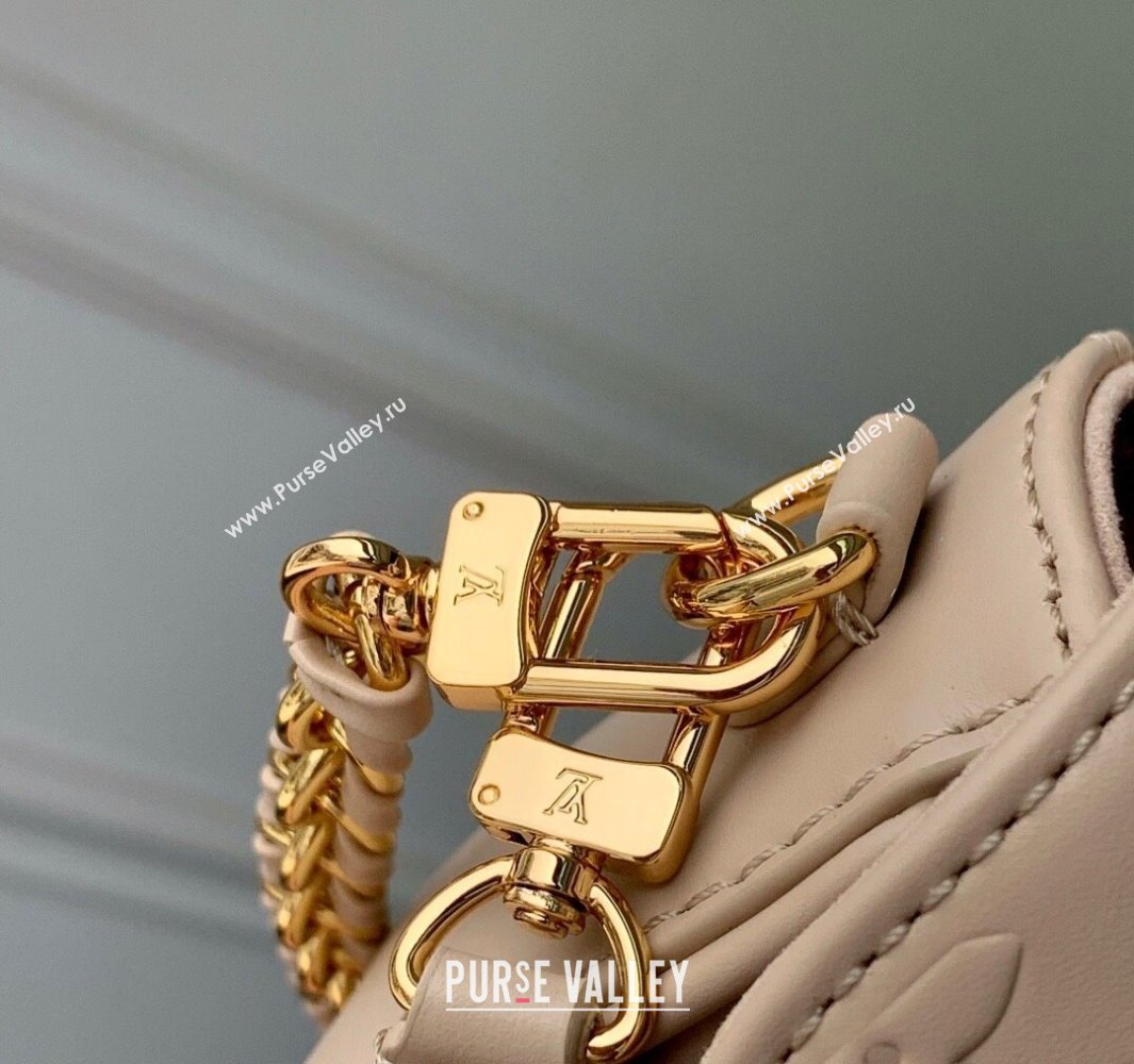 Louis Vuitton Wallet On Chain Ivy Mini Bag in Calf leather Biscuit Beige 2025 M14714 (KI-250523002)