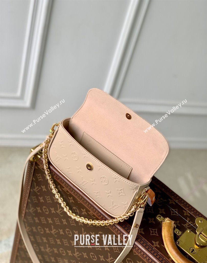 Louis Vuitton Wallet On Chain Ivy Mini Bag in Calf leather Biscuit Beige 2025 M14714 (KI-250523002)
