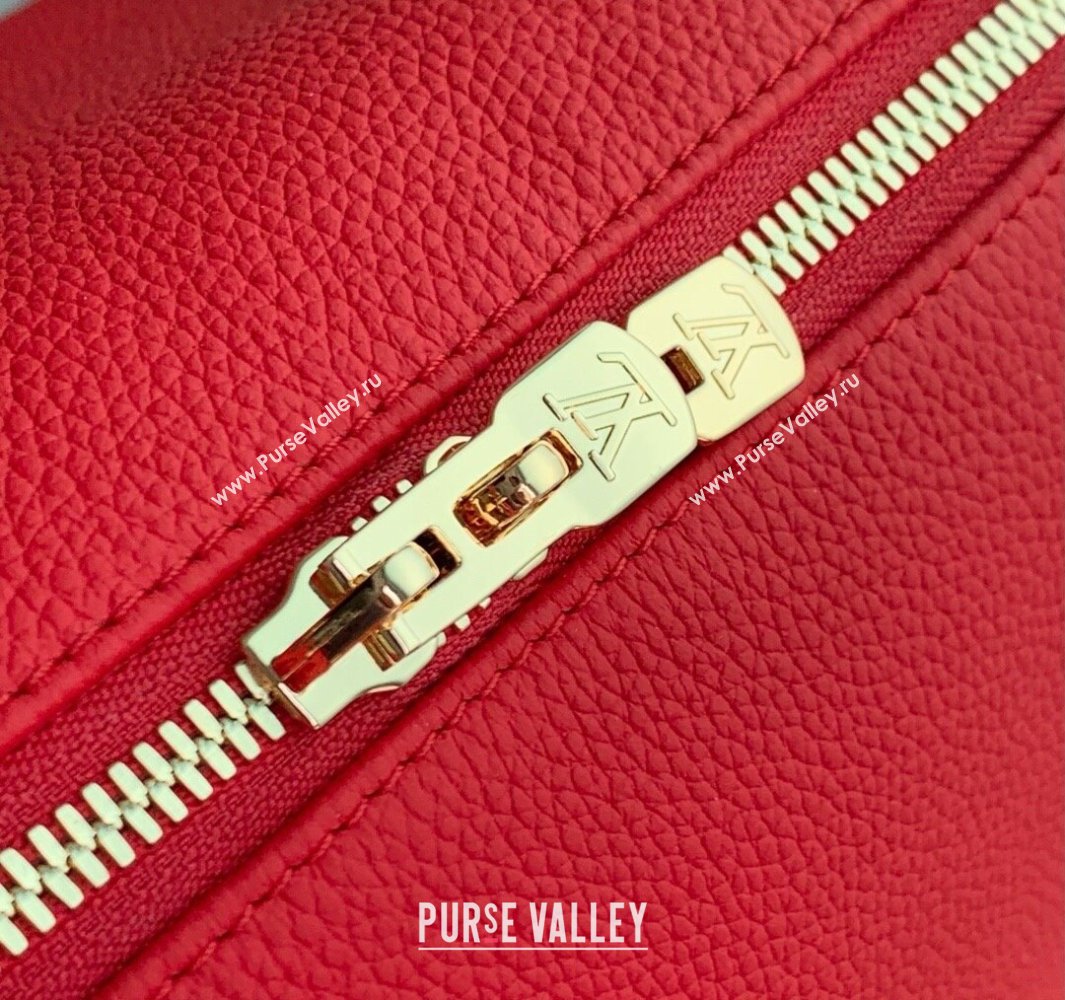 Louis Vuitton Keepall Soft Bag in Grianed Leather Red 2025 M13667 (KI-250523099)