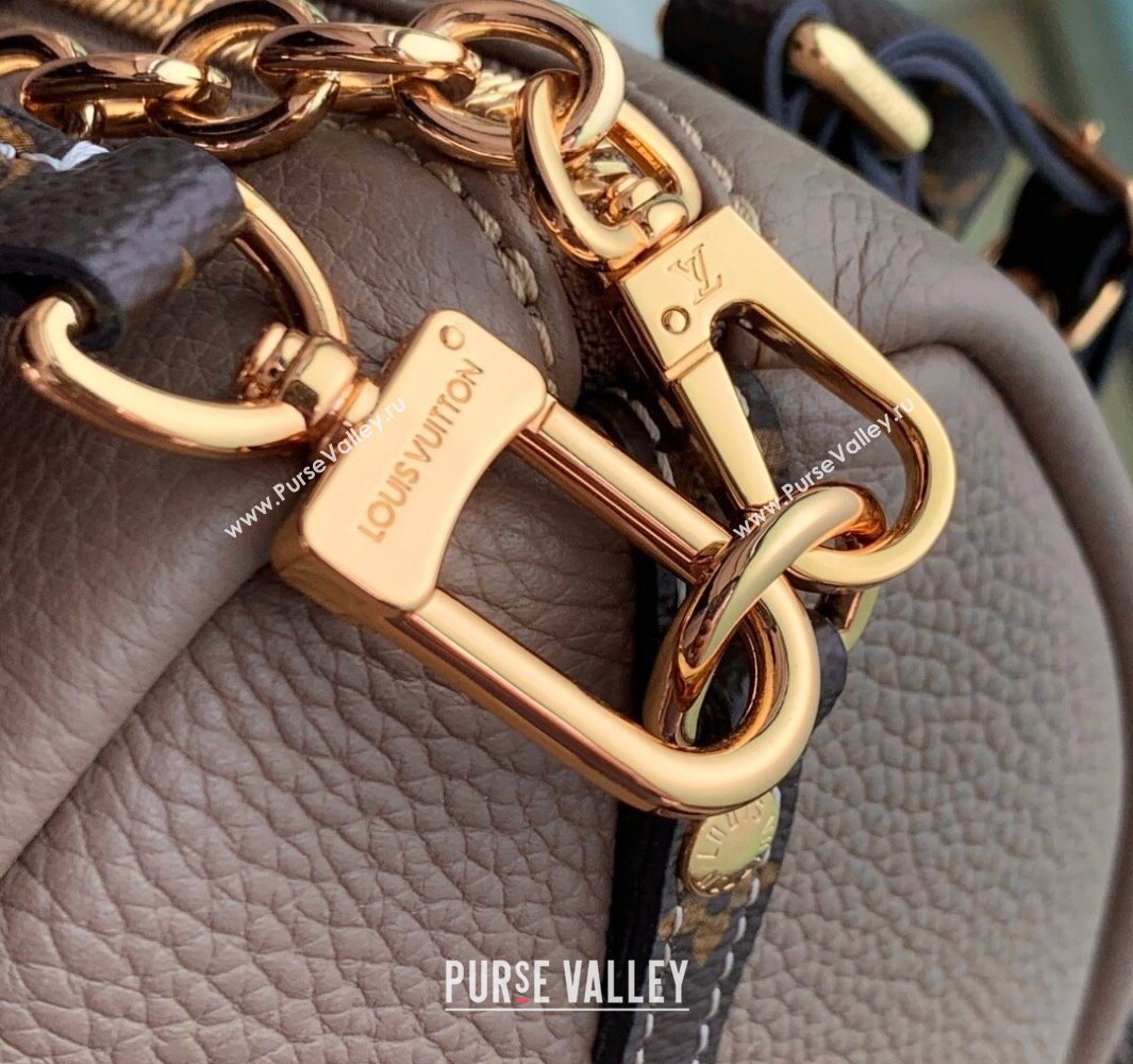 Louis Vuitton Keepall Soft Bag in Grained Leather Grey 2025 M13667 (KI-250523100)
