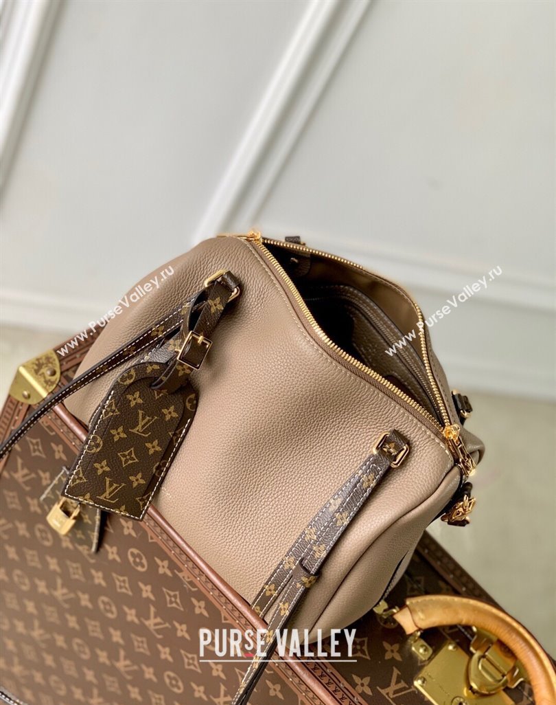 Louis Vuitton Keepall Soft Bag in Grained Leather Grey 2025 M13667 (KI-250523100)