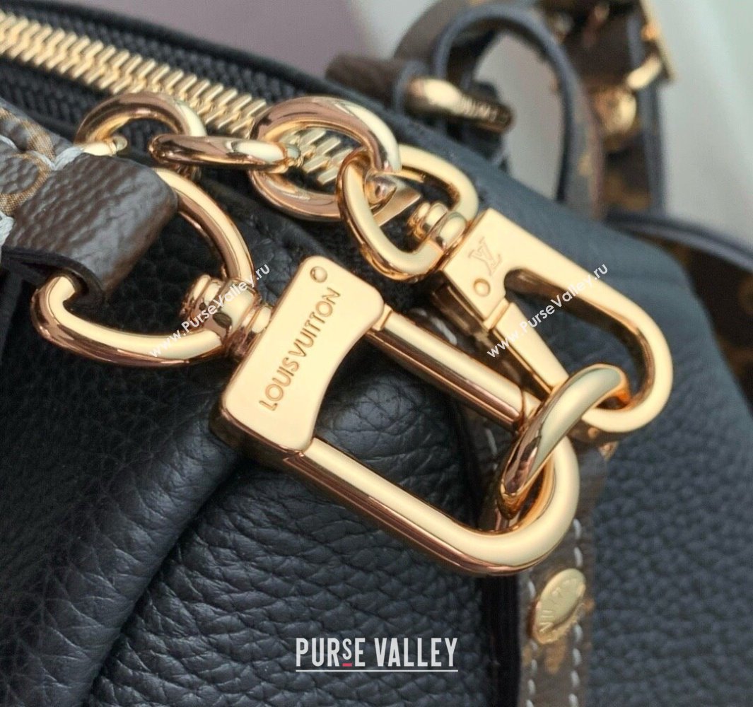Louis Vuitton Keepall Soft Bag in Grained Leather Black 2025 M13667 (KI-250523101)