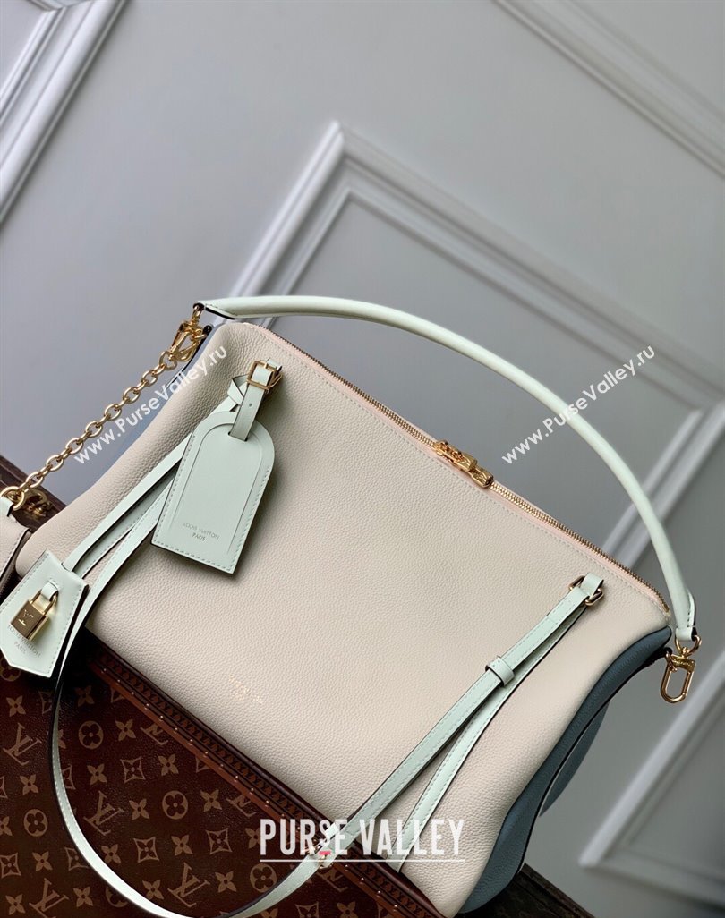 Louis Vuitton Large Keepall Soft Bag in Grained Leather White 2025 M13668 (KI-250523103)