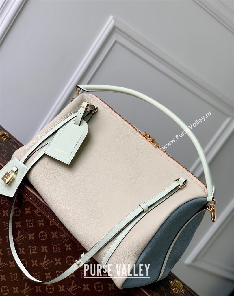 Louis Vuitton Large Keepall Soft Bag in Grained Leather White 2025 M13668 (KI-250523103)