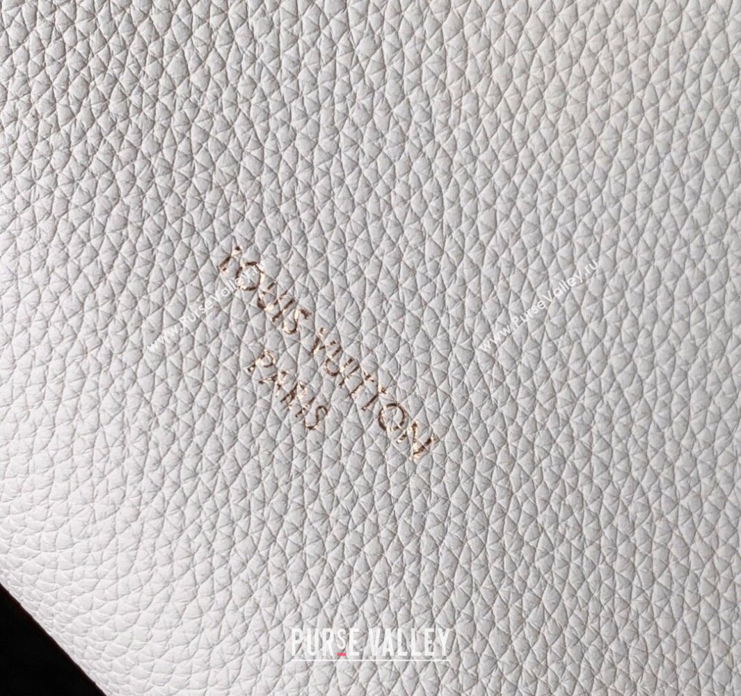 Louis Vuitton Large Keepall Soft Bag in Grained Leather White 2025 M13668 (KI-250523103)