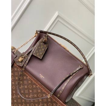 Louis Vuitton Large Keepall Soft Bag in Grained Leather Dark Burgundy 2025 M13668 (KI-250523104)