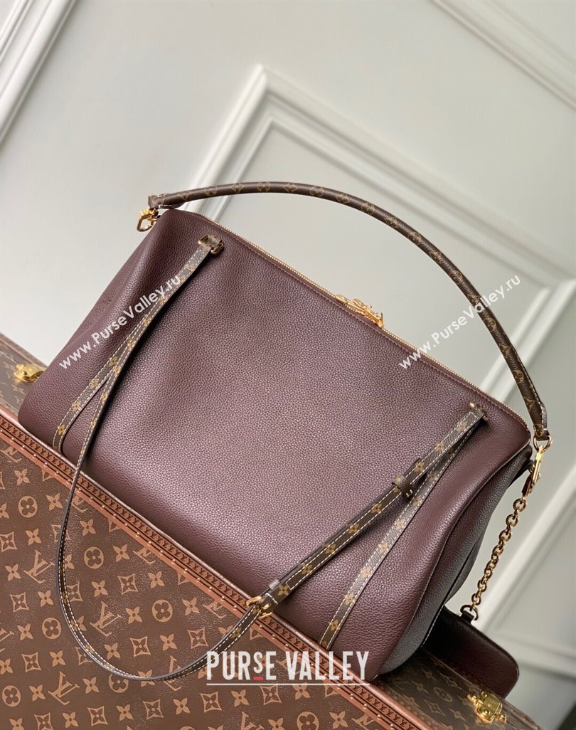 Louis Vuitton Large Keepall Soft Bag in Grained Leather Dark Burgundy 2025 M13668 (KI-250523104)