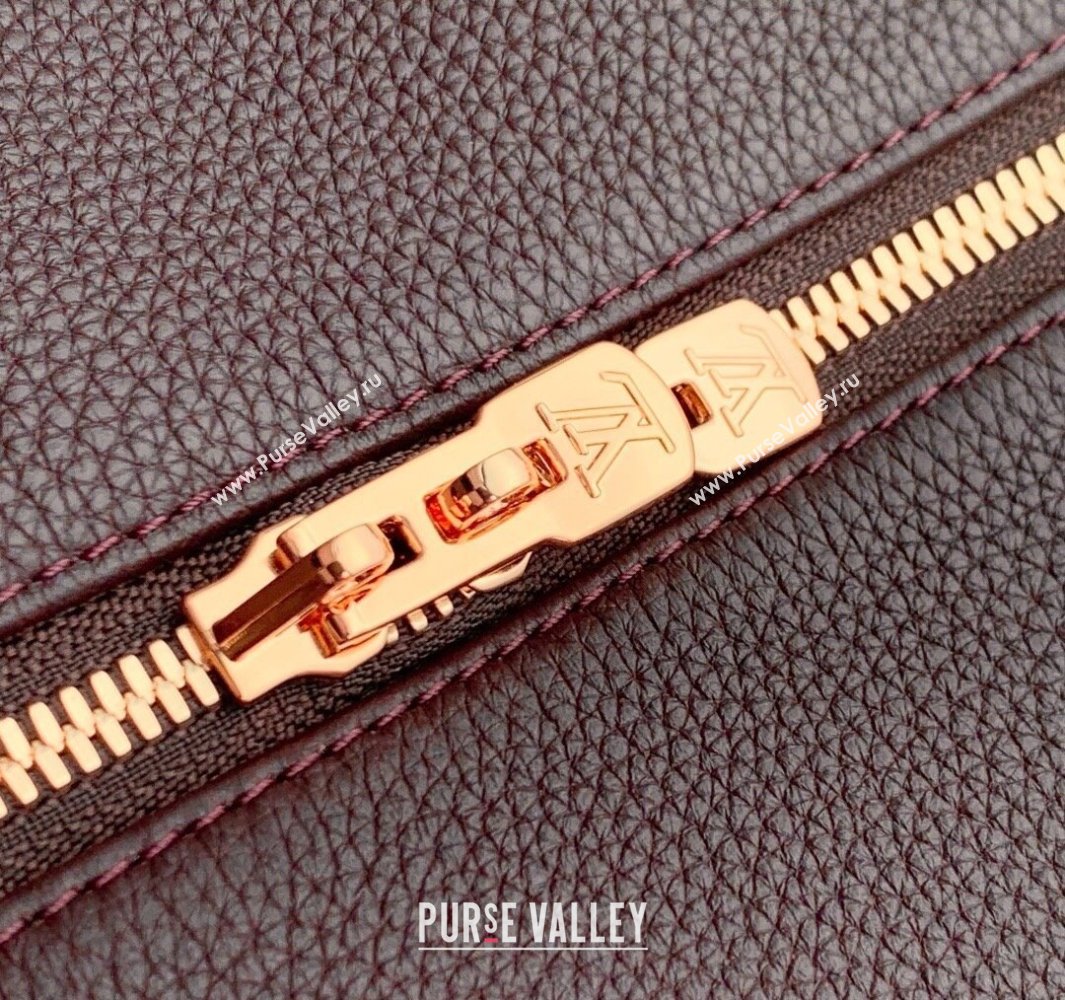 Louis Vuitton Large Keepall Soft Bag in Grained Leather Dark Burgundy 2025 M13668 (KI-250523104)