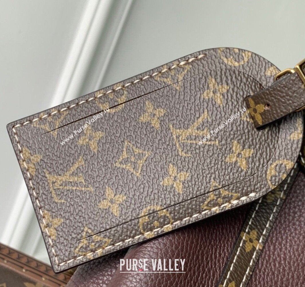 Louis Vuitton Large Keepall Soft Bag in Grained Leather Dark Burgundy 2025 M13668 (KI-250523104)