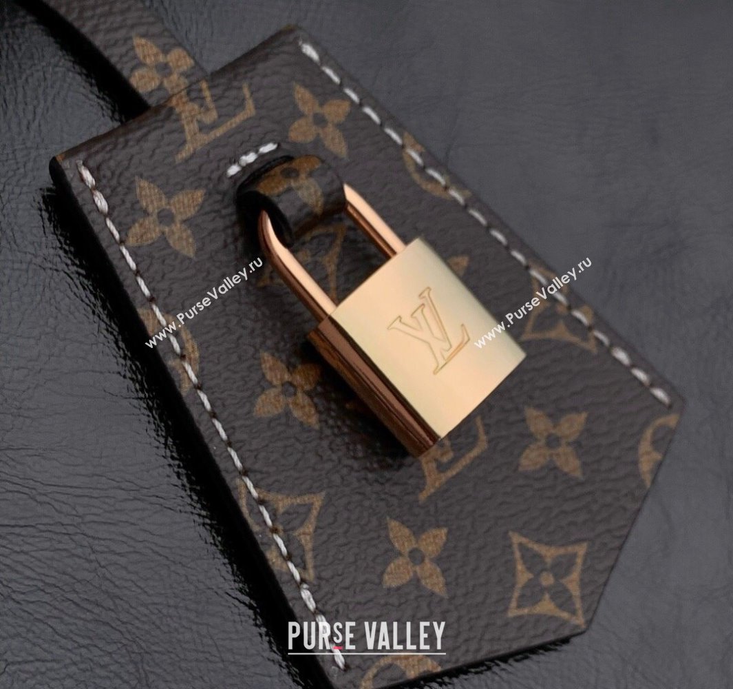 Louis Vuitton Large Keepall Soft Bag in Shiny Leather Black 2025 M13668 (KI-250523105)