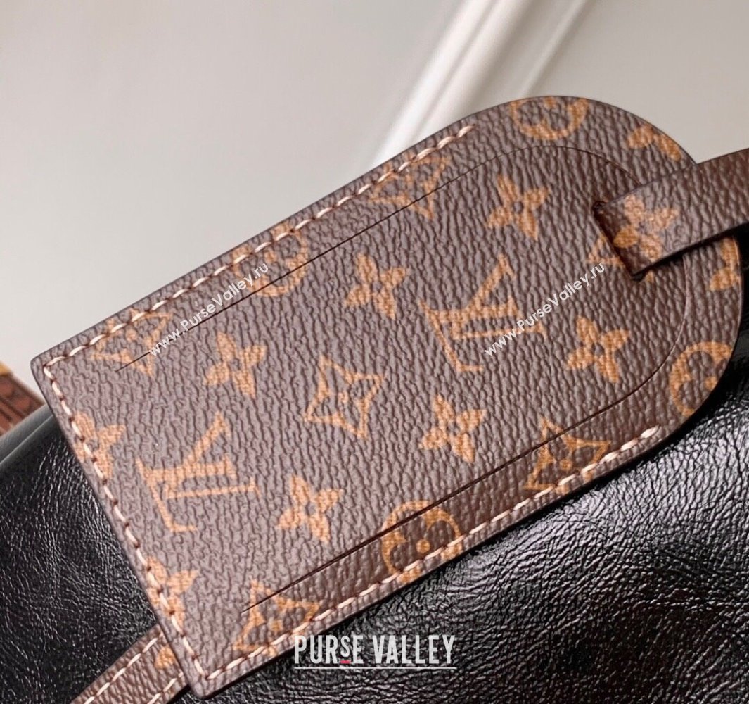 Louis Vuitton Large Keepall Soft Bag in Shiny Leather Black 2025 M13668 (KI-250523105)