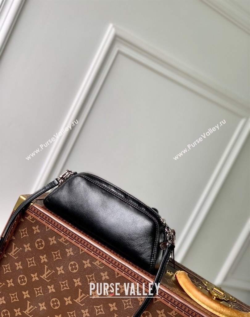 Louis Vuitton Pochette Vibe Bag in Black Lambskin leather M14544 2025 (KI-250523106)