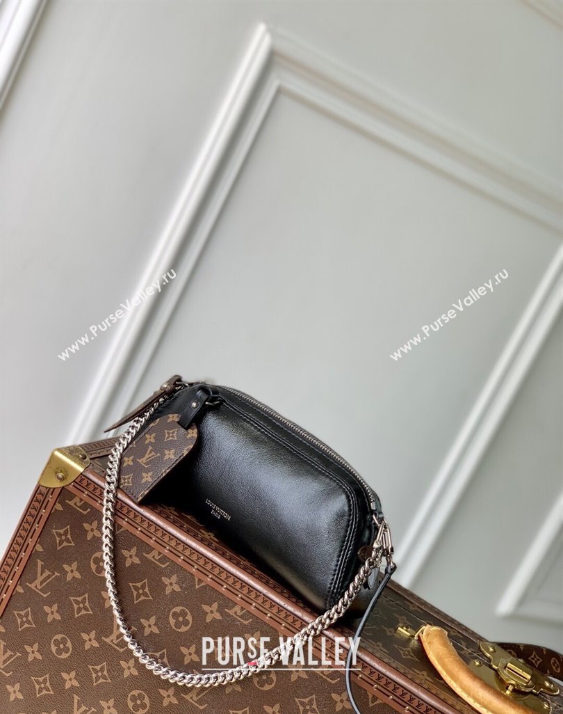 Louis Vuitton Pochette Vibe Bag in Black Lambskin leather M14544 2025 (KI-250523106)