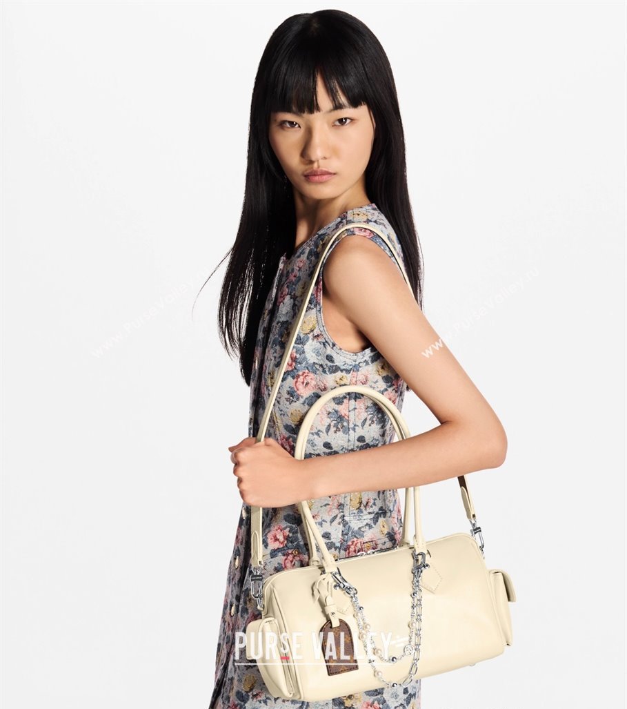 Louis Vuitton Speedy Cargo Vibe Bag in Lambskin Leather M12965 Vanilla White 2025 (KI-250523107)