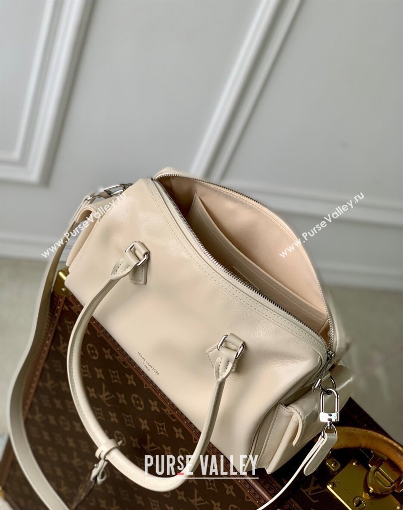 Louis Vuitton Speedy Cargo Vibe Bag in Lambskin Leather M12965 Vanilla White 2025 (KI-250523107)