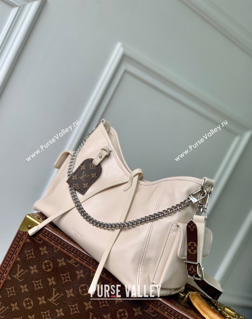Louis Vuitton CarryAll Cargo Vibe PM Bag in Lambskin leather Vanilla White M12919 2025 (KI-250523110)