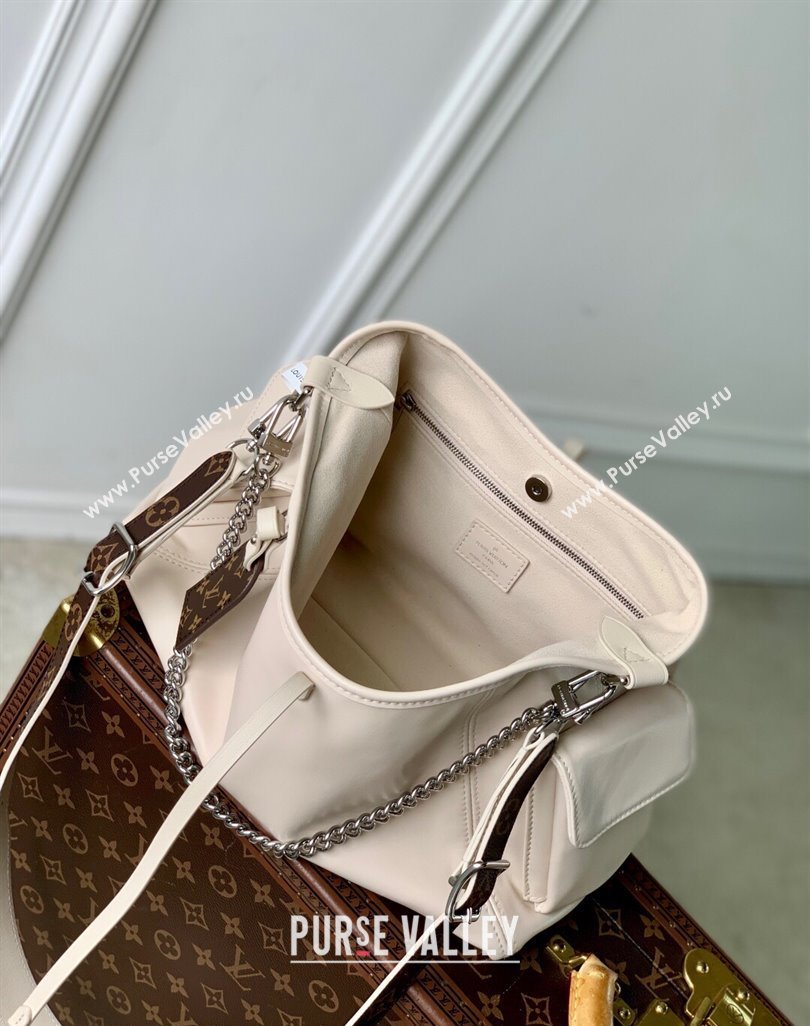Louis Vuitton CarryAll Cargo Vibe PM Bag in Lambskin leather Vanilla White M12919 2025 (KI-250523110)