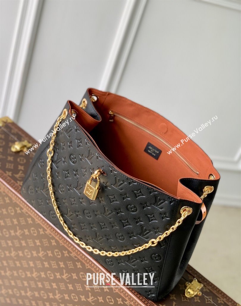 Louis Vuitton Anytime MM Tote Bag in Monogram Leather Black 2025 M14324 (KI-250524064)